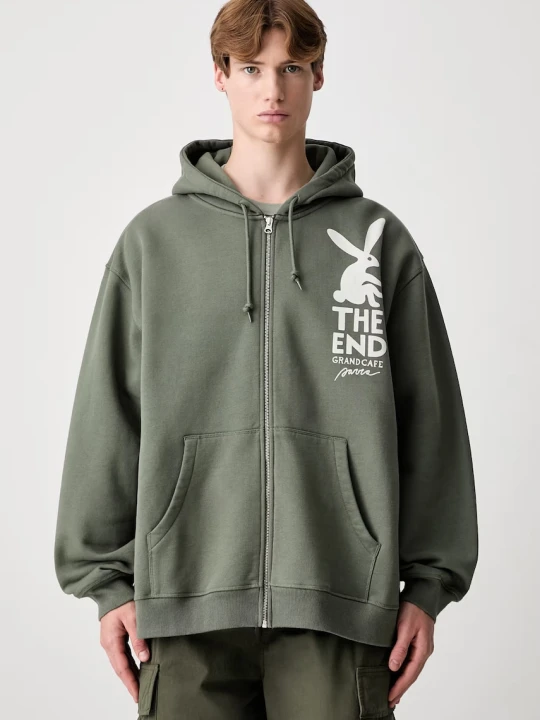 Zdjęcie produktu By Parra End the bunny bluza z kapturem męska bawełniana