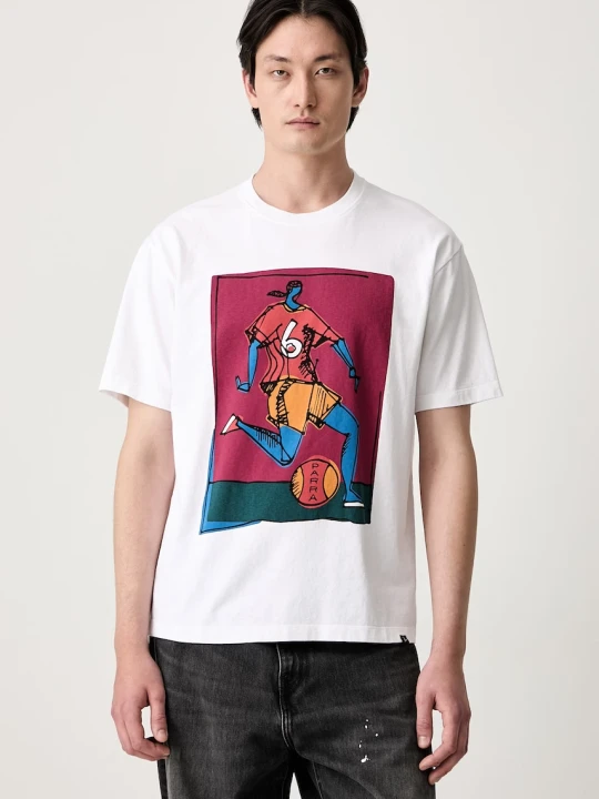 Zdjęcie produktu by Parra Kicked around T-shirt bawełniany męski