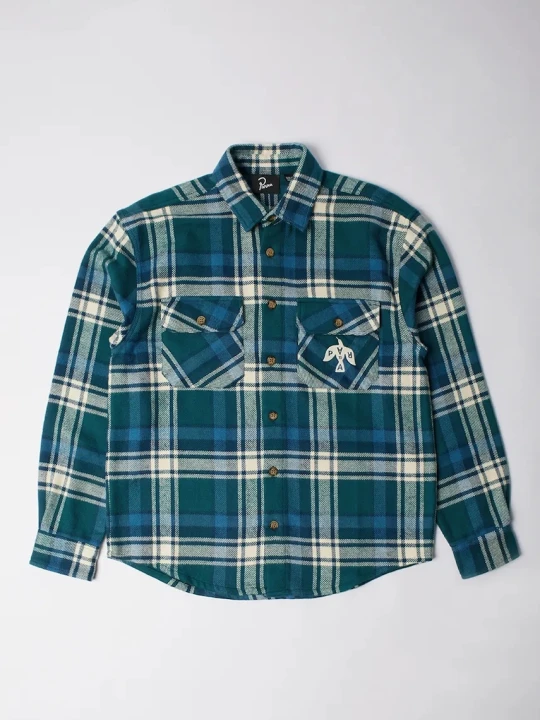 Zdjęcie produktu by Parra koszula bawełniana Crow flanel