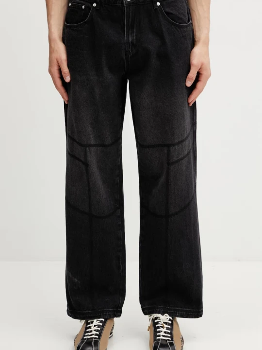 Zdjęcie produktu By Parra Moto Stitcher jeansy relaxed fit męskie