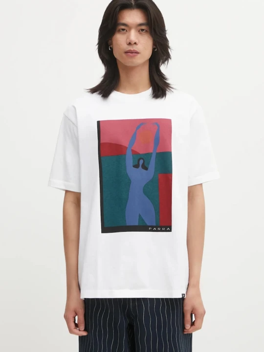 Zdjęcie produktu by Parra t-shirt bawełniany Protect the sun