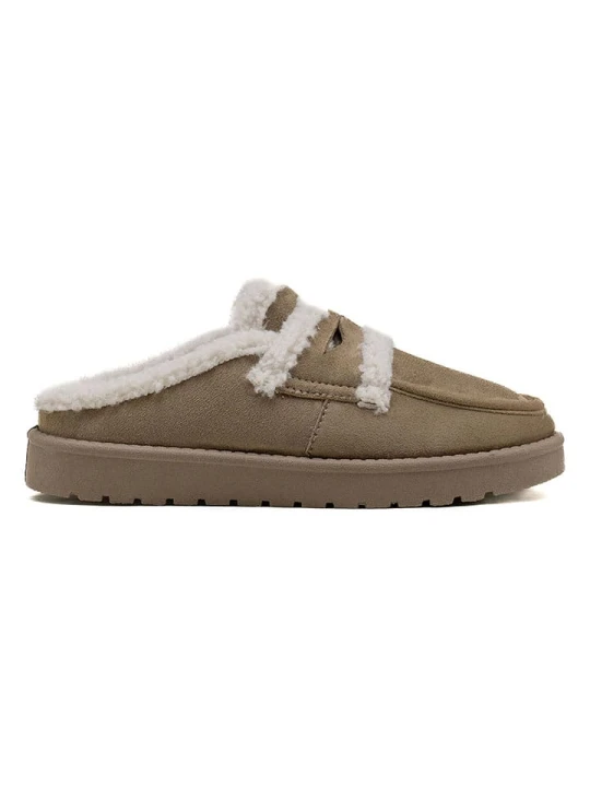 Zdjęcie produktu C'M Kapcie w kolorze khaki rozmiar: 36