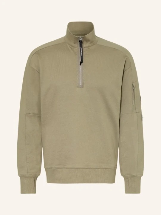 Zdjęcie produktu C.P. Company Bluza Dresowa Typu Troyer gruen KHAKI