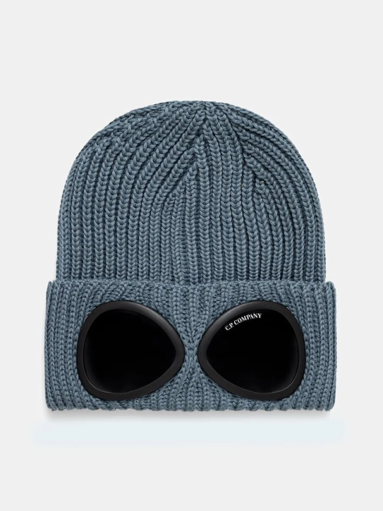 Zdjęcie produktu C.P. Company czapka beanie wełniana niebieski