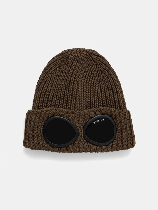 Zdjęcie produktu C.P. Company czapka beanie wełniana zielony