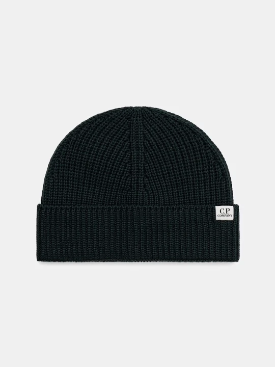 Zdjęcie produktu C.P. Company czapka beanie z wełny merino zielony
