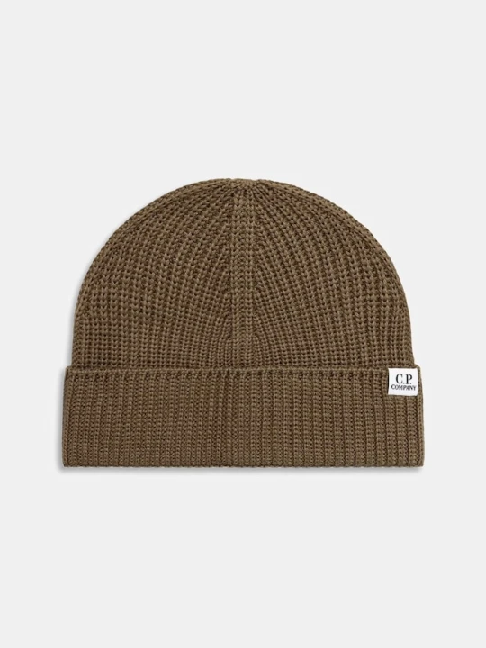 Zdjęcie produktu C.P. Company czapka beanie z wełny merino zielony