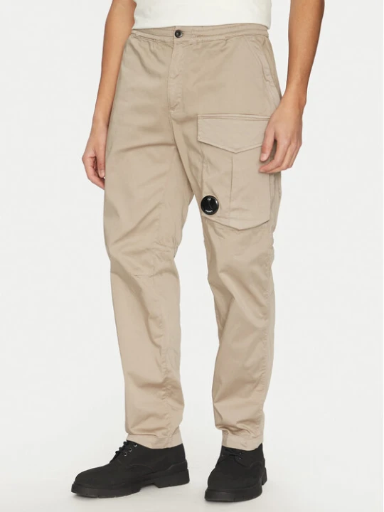 Zdjęcie produktu C.P. Company Spodnie materiałowe 18CMPA169A005694G Beżowy Relaxed Fit