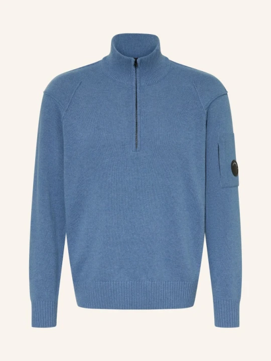 Zdjęcie produktu C.P. Company Sweter Typu Troyer blau JASNONIEBIESKI