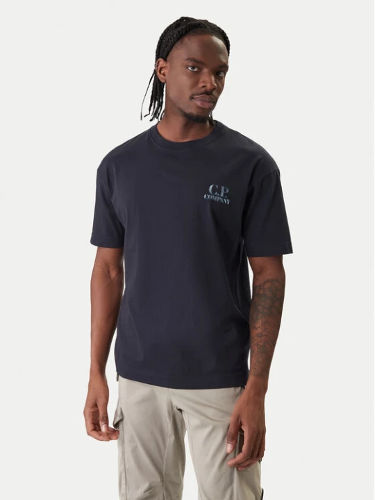 Zdjęcie produktu C.P. Company T-Shirt 20CMTS143A110579W Granatowy Regular Fit