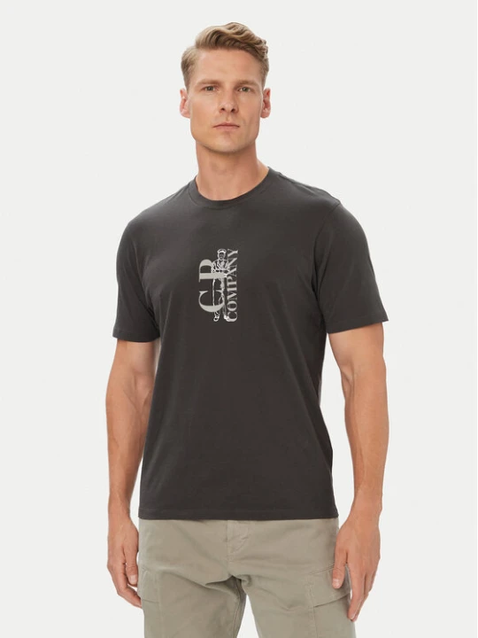 Zdjęcie produktu C.P. Company T-Shirt 21CMTS134A005100W Szary ciemny Regular Fit