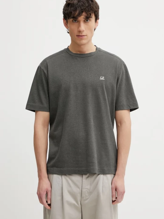 Zdjęcie produktu C.P. Company t-shirt męski bawełniany szary