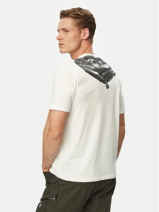 Zdjęcie produktu C.P. Company T-Shirt RCCMTS725A005100W Écru Regular Fit Kremowy