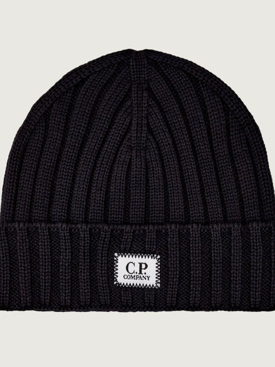 Zdjęcie produktu C.P. Company Wełniana czapka granatowy
