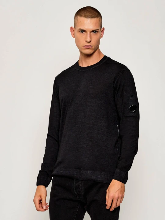 Zdjęcie produktu C.P. Company Wełniany sweter | Regular Fit czarny