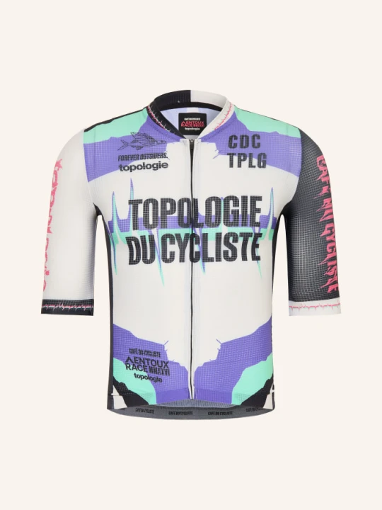 Zdjęcie produktu Café Du Cycliste Koszulka Rowerowa Bergida Topologie beige
