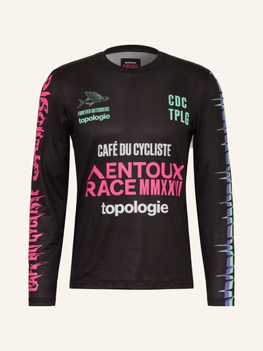 Zdjęcie produktu Café Du Cycliste Koszulka Z Długim Rękawem Ambre Topologie schwarz czarny