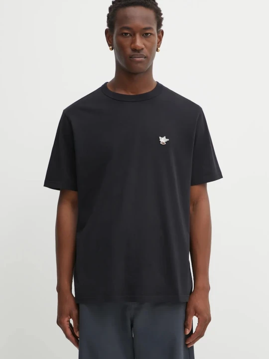 Zdjęcie produktu Café Kitsuné t-shirt bawełniany Barista Fox Patch Relax