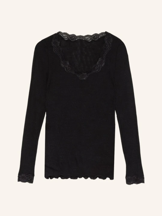 Zdjęcie produktu Calida Koszulka Z Długim Rękawem Richesse Lace Z Dodatkiem Jedwabiu schwarz CZARNY