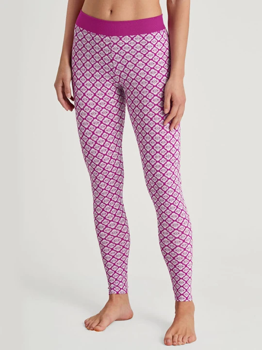 Zdjęcie produktu Calida Legginsy w kolorze fioletowo-białym rozmiar: M