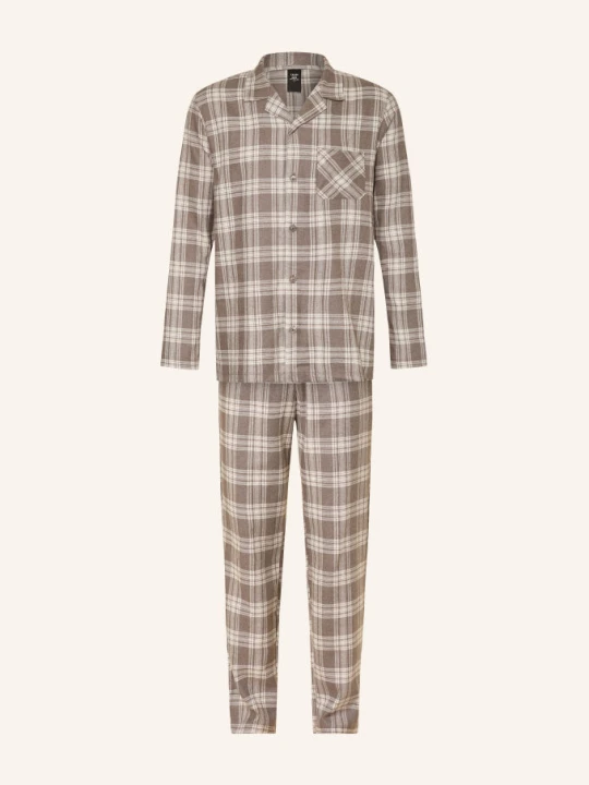 Zdjęcie produktu Calida Piżama Relax Flannel Mood Z Flaneli braun BRĄZOWY