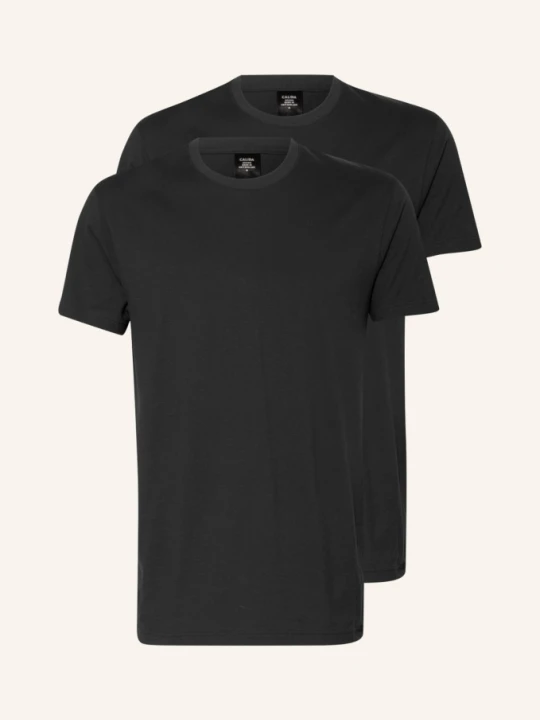 Zdjęcie produktu Calida T-Shirt Natural Benefit, 2 Szt. schwarz CZARNY