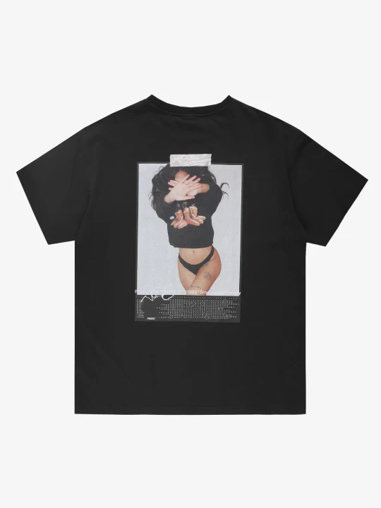 Zdjęcie produktu Callendar t-shirt oversize bawełniany męski czarny PROSTO.