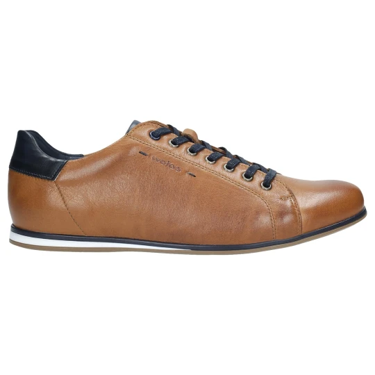 Zdjęcie produktu Jasnobrązowe sneakersy męskie z granatowymi wstawkami 8071-53 Wojas