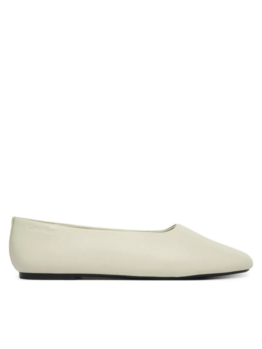 Zdjęcie produktu Calvin Klein Baleriny Round Ballerina Lth HW0HW02943 Biały