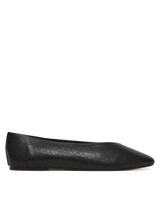 Zdjęcie produktu Calvin Klein Baleriny Square Ballerina Aop Lth HW0HW02936 Czarny