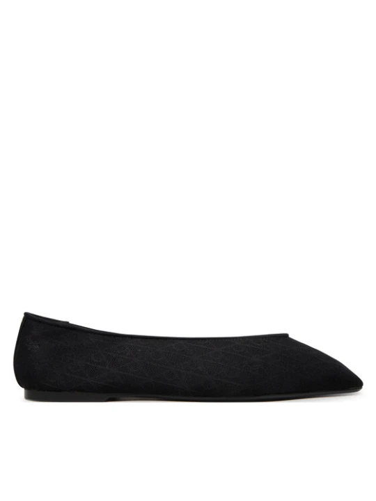 Zdjęcie produktu Calvin Klein Baleriny Square Ballerina Aop Mesh HW0HW02937 Czarny