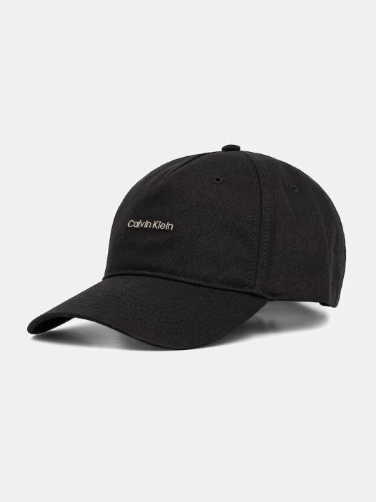 Zdjęcie produktu Calvin Klein czapka bejsbolówka męska bawełniana czarny