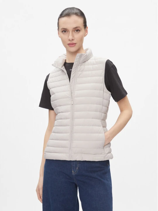 Zdjęcie produktu Calvin Klein Bezrękawnik Packable Super Lw Padded Vest K20K206325 Beżowy Slim Fit