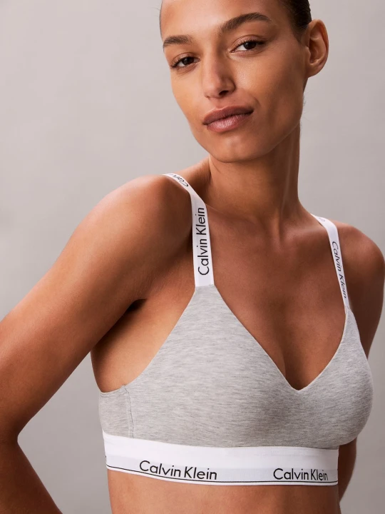 Zdjęcie produktu Calvin Klein Biustonosz - usztywniany Kobiety Dżersej szary