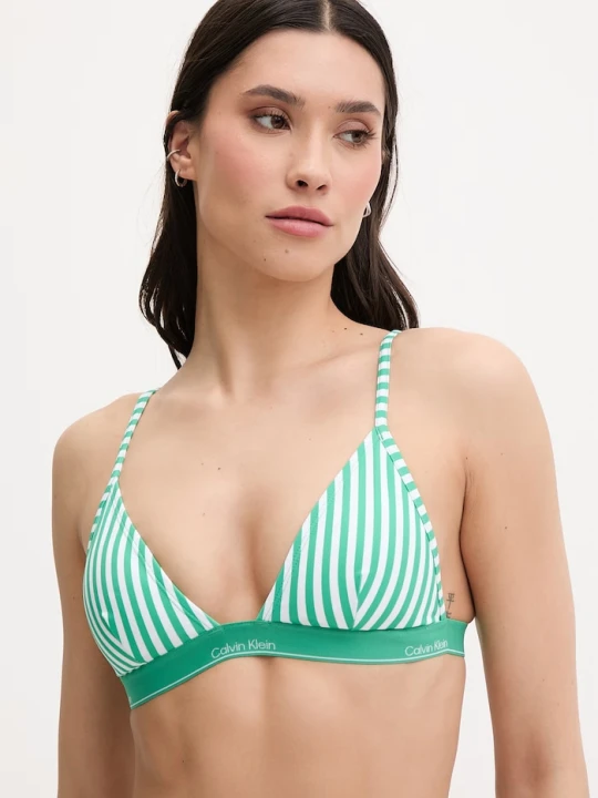 Zdjęcie produktu Calvin Klein biustonosz kąpielowy damski zielony