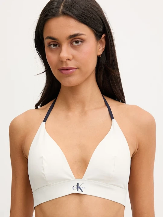 Zdjęcie produktu Calvin Klein biustonosz kąpielowy damski beżowy