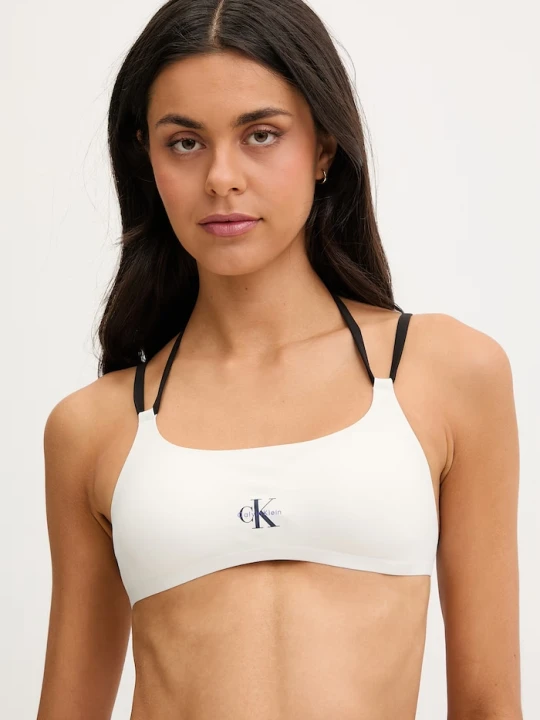 Zdjęcie produktu Calvin Klein biustonosz kąpielowy damski beżowy