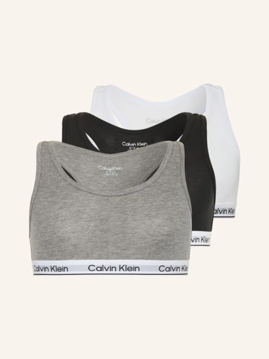 Zdjęcie produktu Calvin Klein Biustonosze Bustier Icon Cotton Stretch, 3 Szt. schwarz