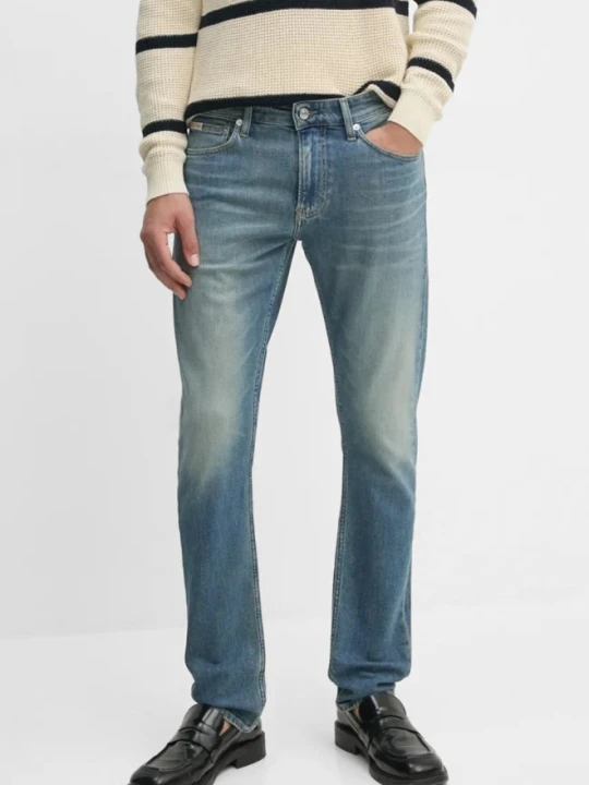 Zdjęcie produktu CALVIN KLEIN Błękitne męskie jeansy Slim, Rozmiar 32 / 34 Niebieski