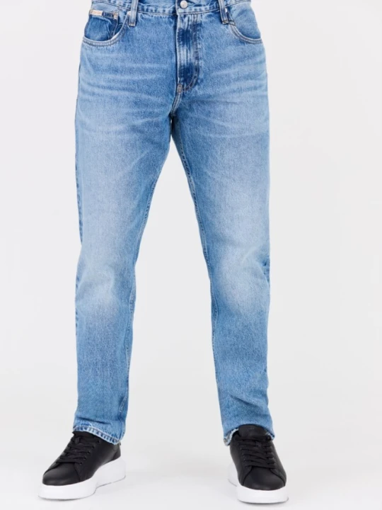 Zdjęcie produktu CALVIN KLEIN Błękitne męskie jeansy Slim Straight, Rozmiar 31 / 32 Niebieski