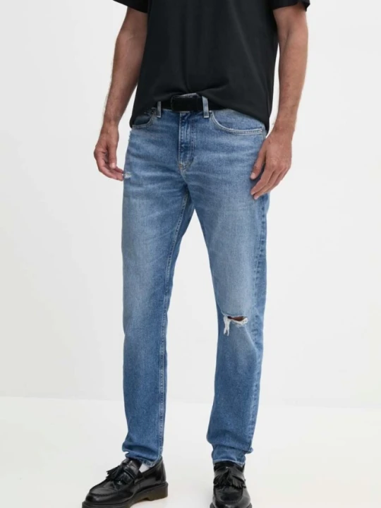 Zdjęcie produktu CALVIN KLEIN Błękitne męskie jeansy Slim Taper, Rozmiar 34 / 34 Niebieski