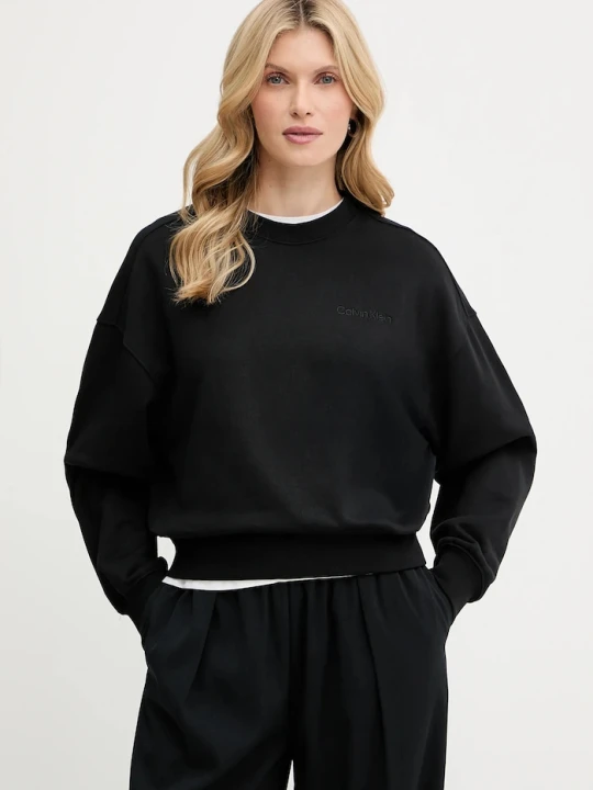 Zdjęcie produktu Calvin Klein bluza damska bawełniana czarny