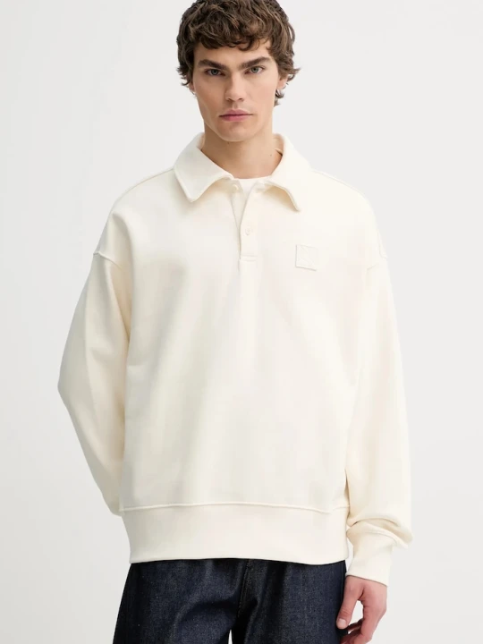 Zdjęcie produktu Calvin Klein bluza bawełniana beżowy