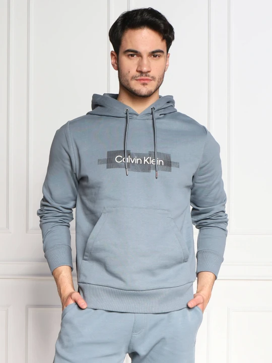 Zdjęcie produktu Calvin Klein Bluza BOX STRIPED LOGO | Regular Fit niebieski