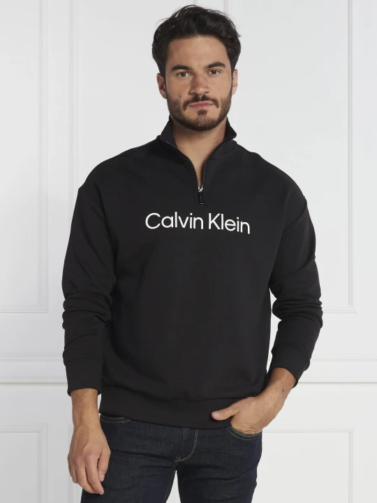 Zdjęcie produktu Calvin Klein Bluza HERO LOGO QUARTER ZIP | Comfort fit czarny