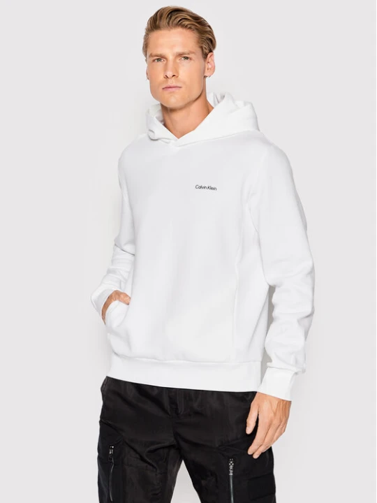 Zdjęcie produktu Calvin Klein Bluza Micro Logo K10K109927 Biały Regular Fit