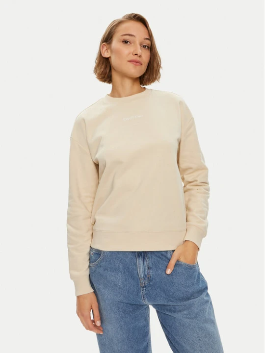 Zdjęcie produktu Calvin Klein Bluza Multi Logo K20K207216 Beżowy Regular Fit