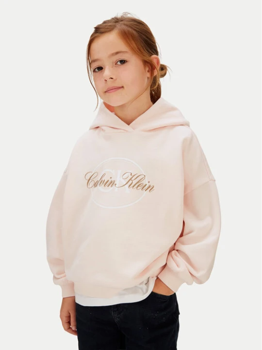 Zdjęcie produktu Calvin Klein Bluza Oval LVCKSJB23G Różowy Relaxed Fit