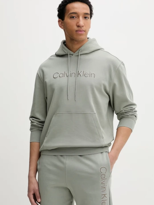 Zdjęcie produktu Calvin Klein bluza z kapturem męska bawełniana zielony