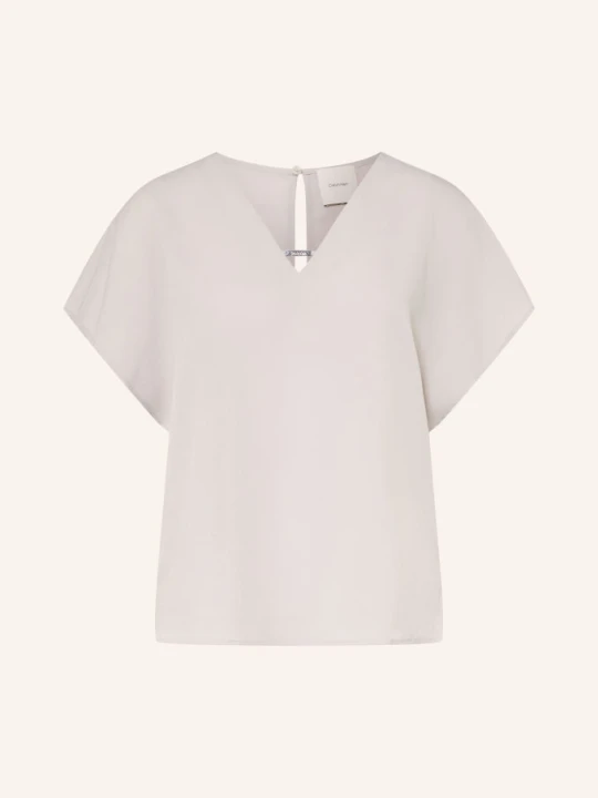 Zdjęcie produktu Calvin Klein Bluzka Koszulowa beige JASNOFIOLETOWY